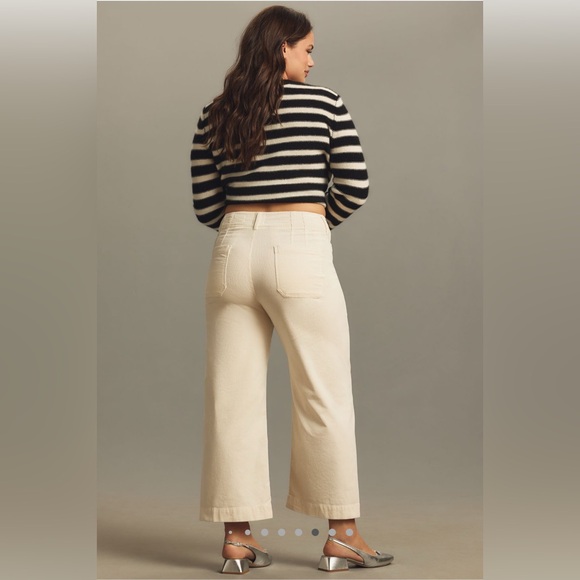 NWT Anthropologie Maeve The Colette cropped Wide-Leg corduroy pants - Picture 8 of 14